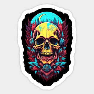 Skull Majestic Art Sticker